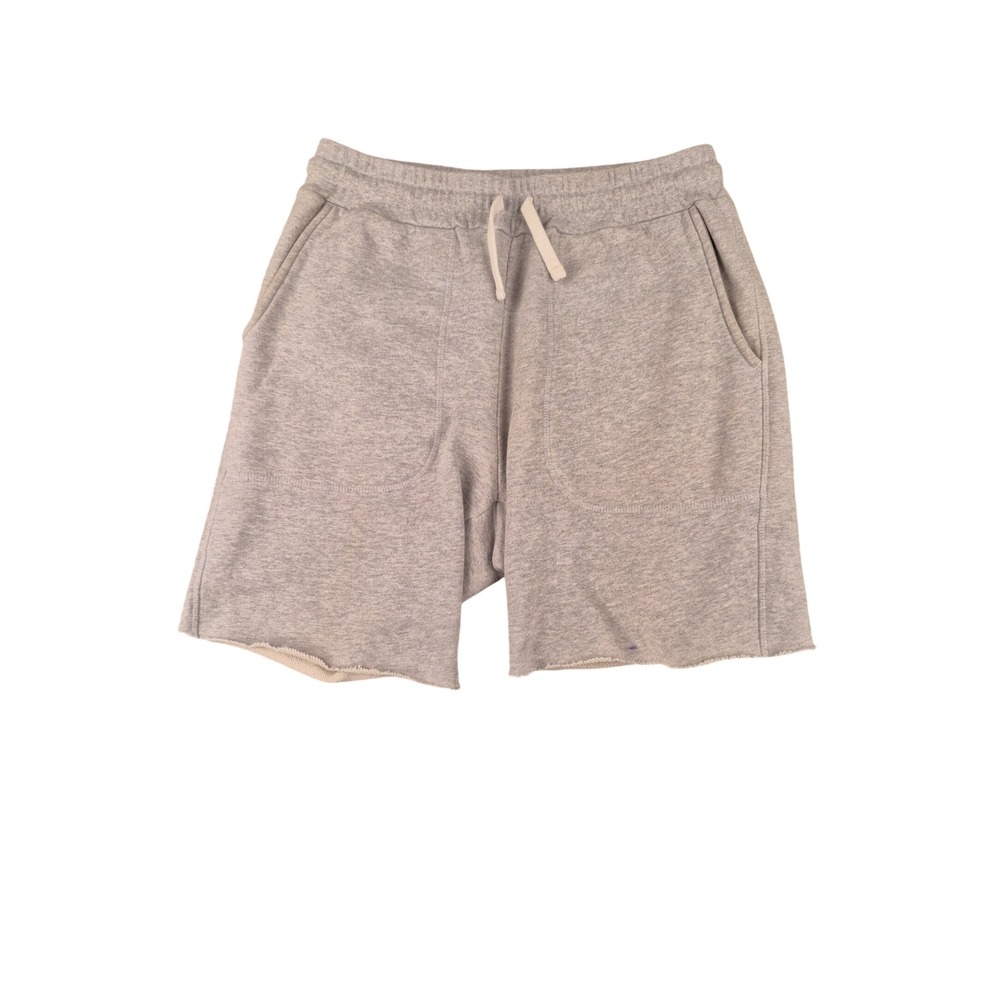 Norse Projects Mens Heather Grey French Terry Raw Hem Sweat Shorts Size M